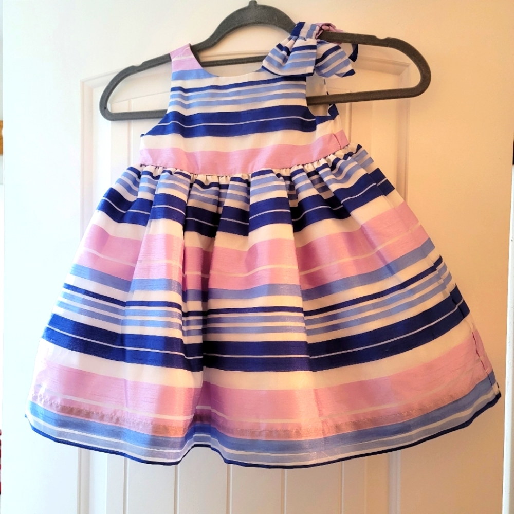 Janie and Jack 18-24mo Striped Taffeta Dress